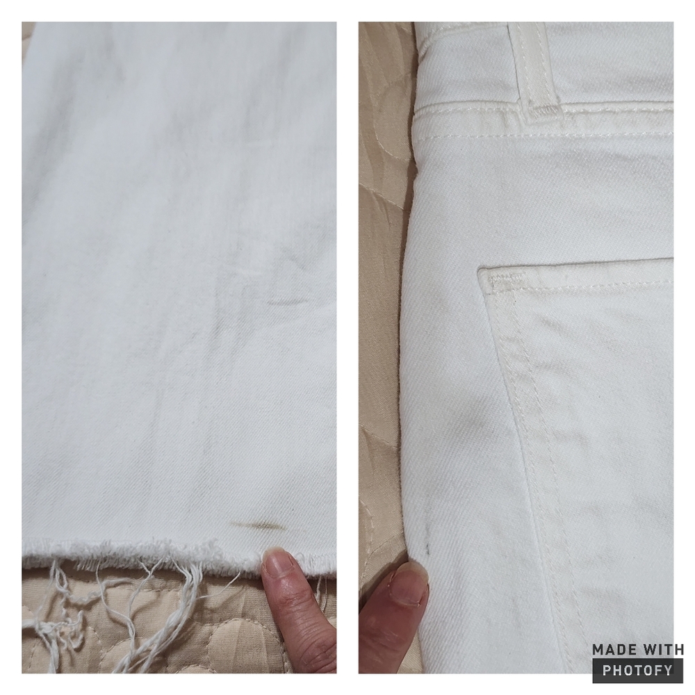 Favorite Daughter Valentina Tower High Rise Cigarette Jeans W27 Bahamas White - Picture 10 of 13